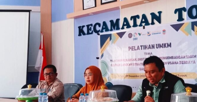 
					PT Vale Jadi Mentor Dalam Pelatihan UMKM Go Digital Di Towuti