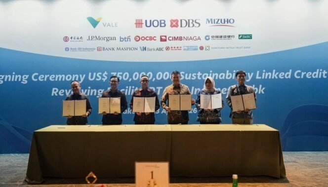 
					Perkuat Strategi Keuangan Berkelanjutan, PT Vale Raih Fasilitas Pinjaman Sindikasi Berbasis ESG Senilai US$750 Juta